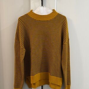 Striped Mustard Sweater